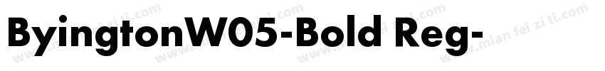 ByingtonW05-Bold Reg字体转换